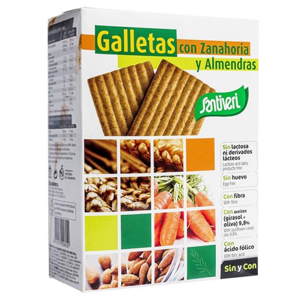 Galletas con Zanahoria y Almendras Veganas Santiveri