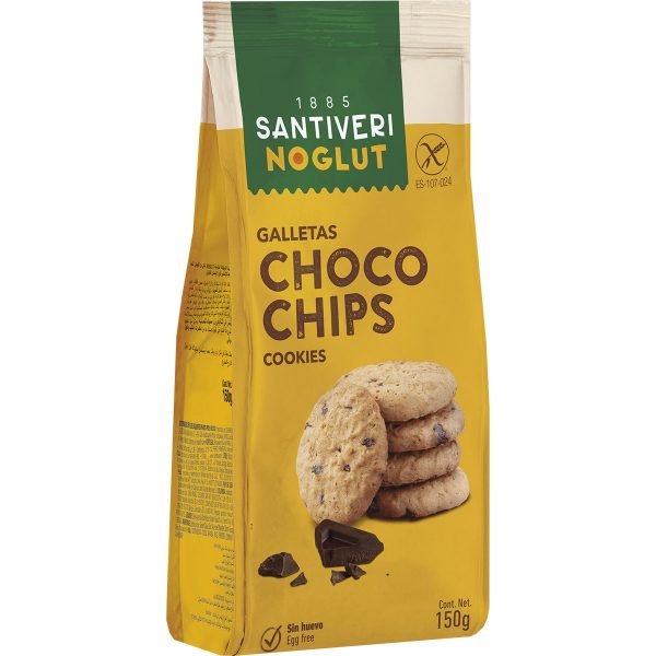 Choco Chips galletas con pepitas de chocolate Noglut Santiveri