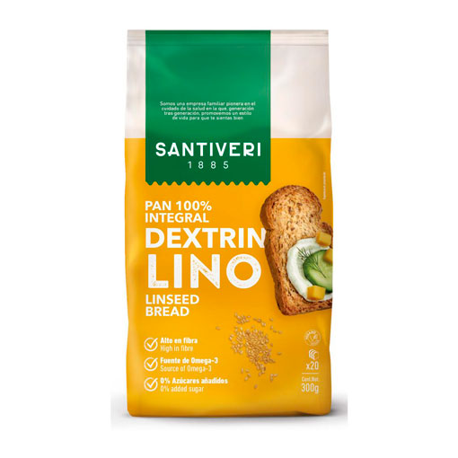 Pan Dextrín con Semillas de Lino de Santiveri
