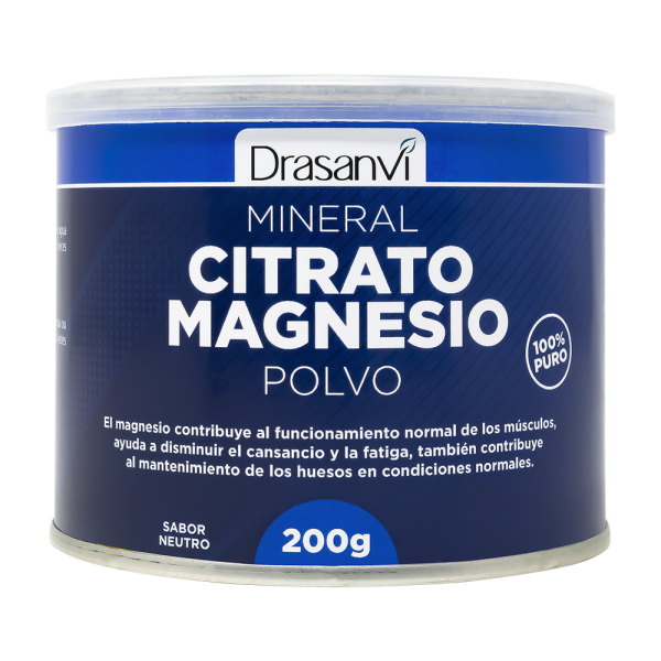mineral citrato magnesio polvo 200 gramos drasanvi