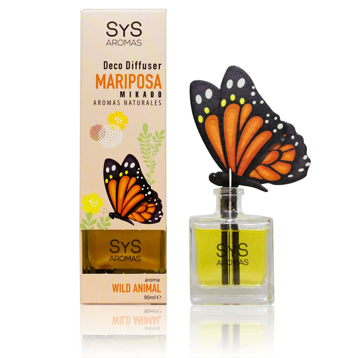 Ambientador Difusor Mariposa 90ml SYS Aromas