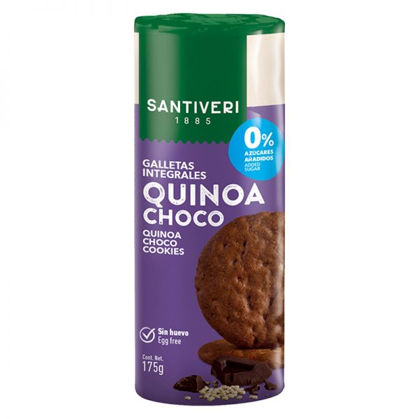 Galletas integrales con quinoa y chocolate 175g Santiveri